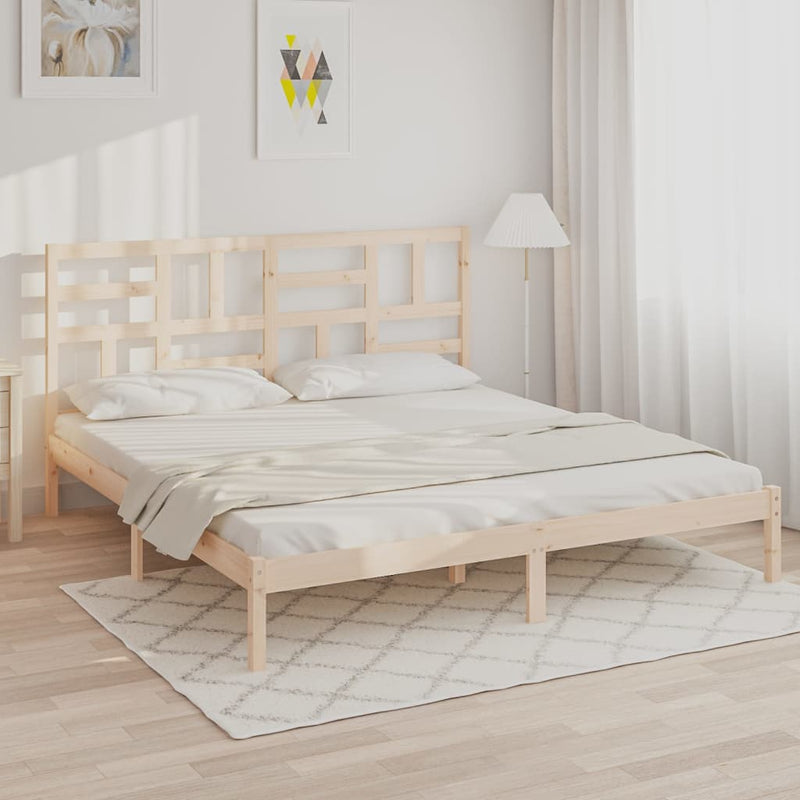 Bed Frame Solid Wood 180x200 cm 6FT Super King Payday Deals