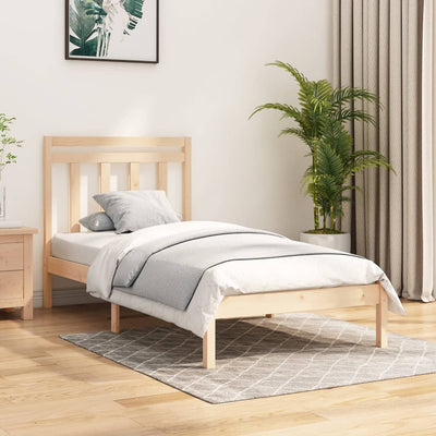 Bed Frame Solid Wood 90x190 cm 3FT Single