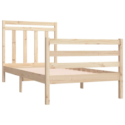 Bed Frame Solid Wood 90x190 cm 3FT Single Payday Deals
