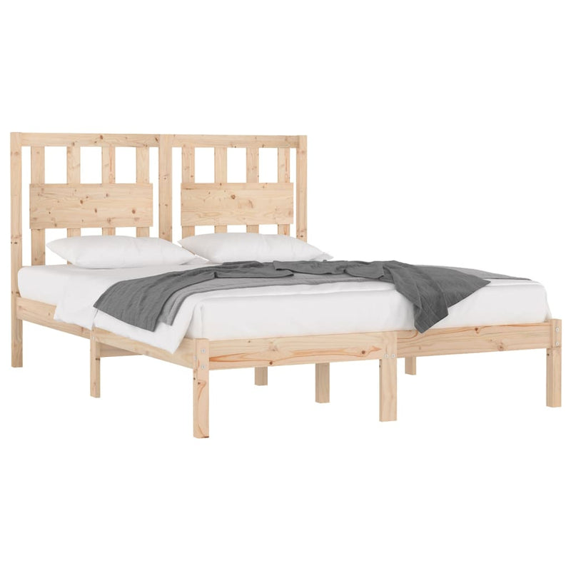 Bed Frame Solid Wood Pine 135x190 cm 4FT6 Double Payday Deals