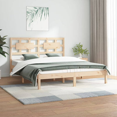 Bed Frame Solid Wood Pine 180x200 cm 6FT Super King Payday Deals