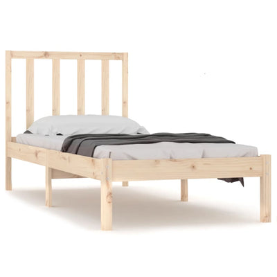 Bed Frame Solid Wood Pine 90x190 cm 3FT Single Payday Deals