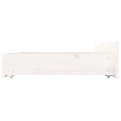 Bed Frame with Drawers White 153x203 cm Queen Size Payday Deals