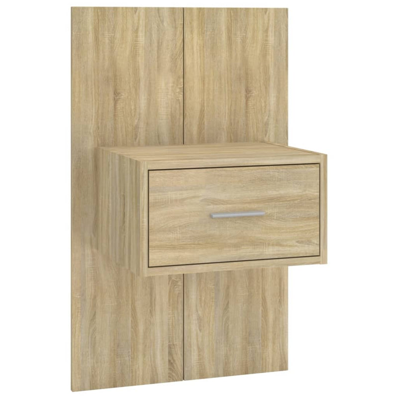 Bed Headboard with Cabinets Sonoma Oak Engineered Wood Payday Deals