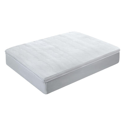 Giselle Bedding 1000GSM Mesh Pillowtop Mattress Topper Protector Cover Double Payday Deals