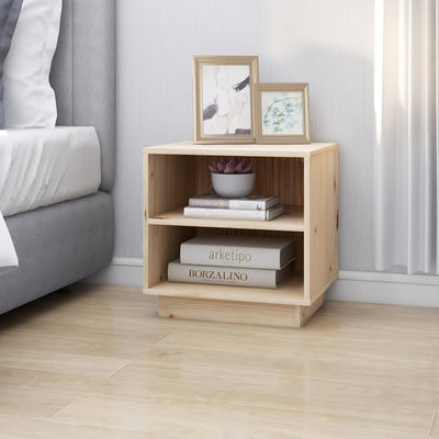 Bedside Cabinet 40x34x40 cm Solid Wood Pine Payday Deals