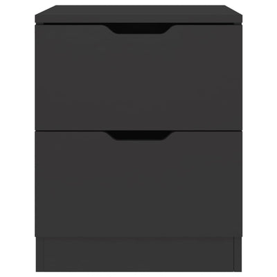 Bedside Cabinet Black 40x40x50 cm Engineered Wood Payday Deals