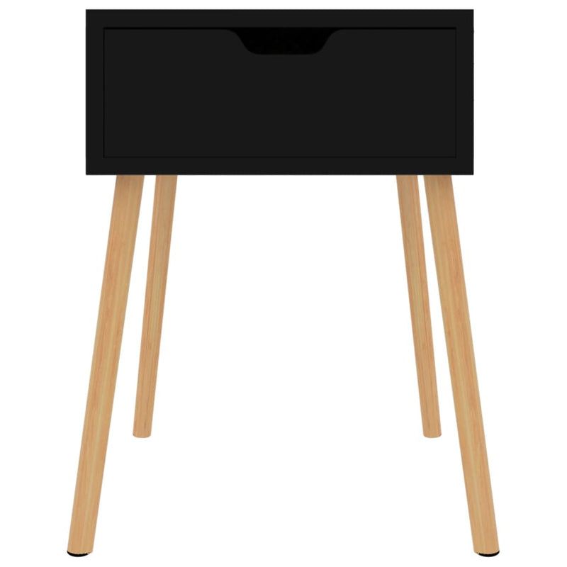 Bedside Cabinet High Gloss Black 40x40x56 cm Chipboard Payday Deals