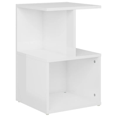 Bedside Cabinet High Gloss White 35x35x55 cm Chipboard Payday Deals