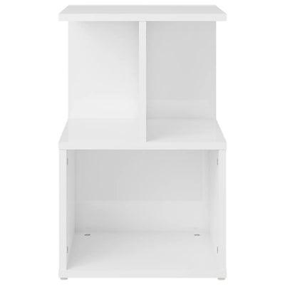 Bedside Cabinet High Gloss White 35x35x55 cm Chipboard Payday Deals