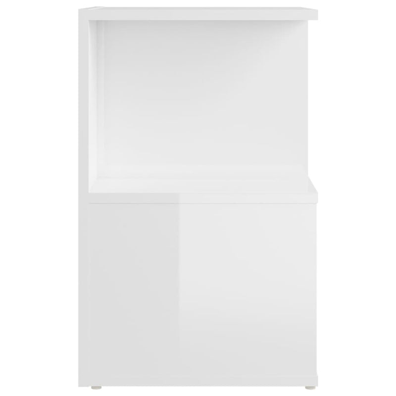 Bedside Cabinet High Gloss White 35x35x55 cm Chipboard Payday Deals