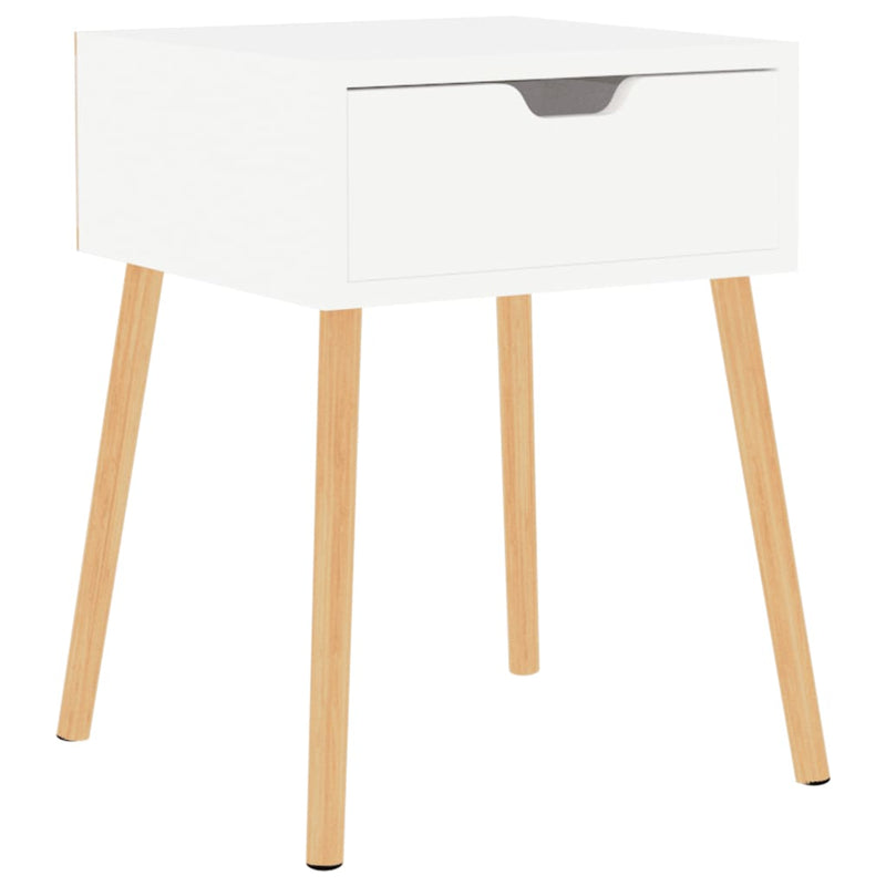 Bedside Cabinet High Gloss White 40x40x56 cm Chipboard Payday Deals