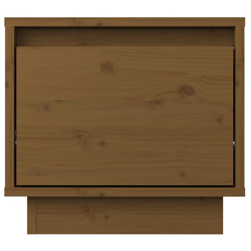 Bedside Cabinet Honey Brown 35x34x32 cm Solid Wood Pine Payday Deals