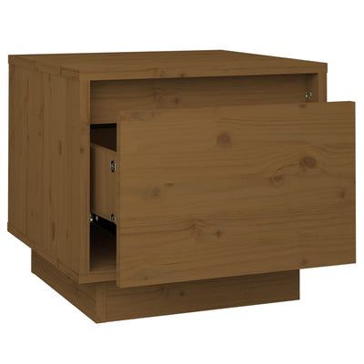 Bedside Cabinet Honey Brown 35x34x32 cm Solid Wood Pine Payday Deals