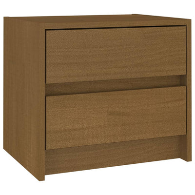 Bedside Cabinet Honey Brown 40x30.5x35.5 cm Solid Pine Wood Payday Deals