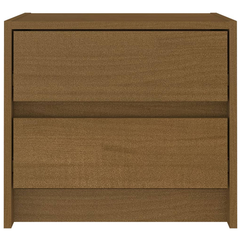 Bedside Cabinet Honey Brown 40x30.5x35.5 cm Solid Pine Wood Payday Deals