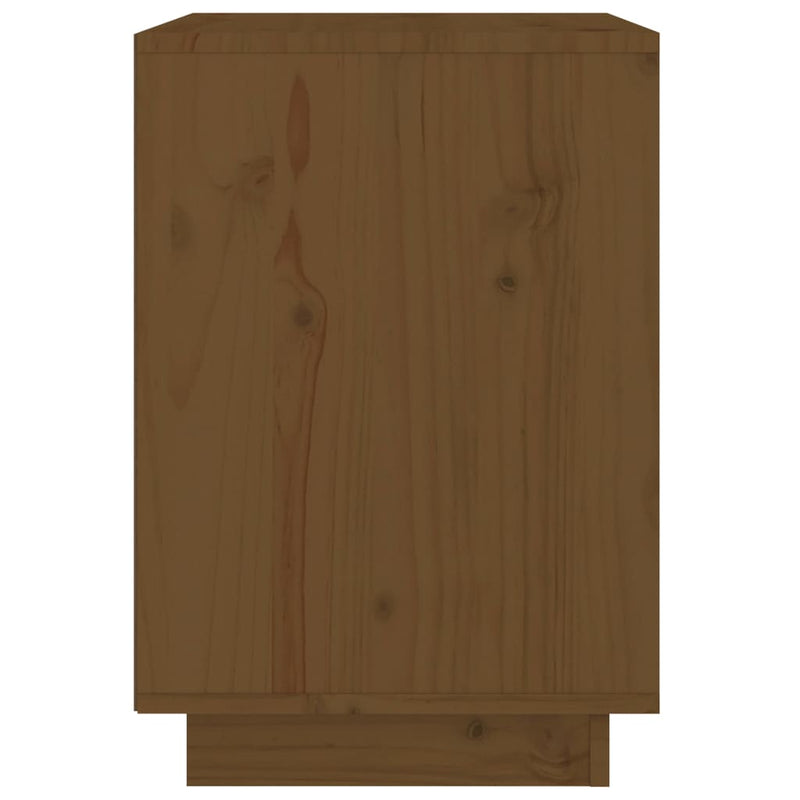 Bedside Cabinet Honey Brown 40x35x50 cm Solid Wood Pine Payday Deals