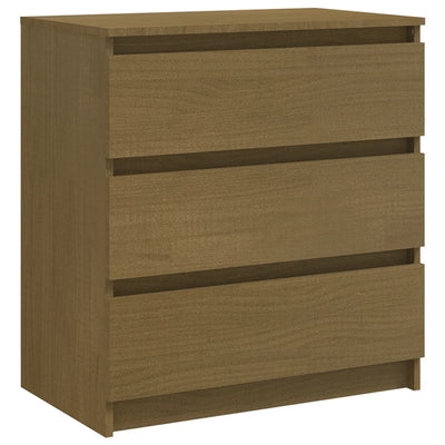 Bedside Cabinet Honey Brown 60x36x64 cm Solid Pinewood Payday Deals