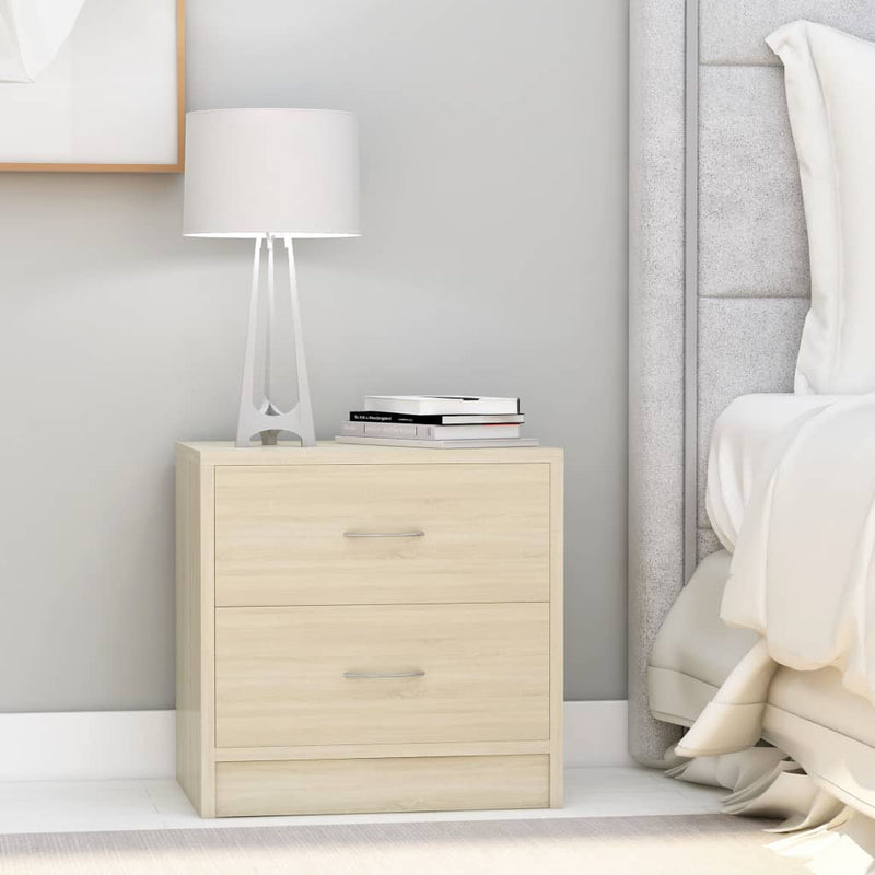 Bedside Cabinet Sonoma Oak 40x30x40 cm Engineered Wood Payday Deals