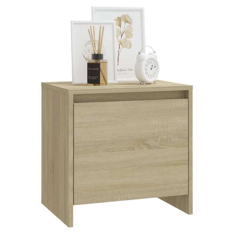 Bedside Cabinet Sonoma Oak 45x34x44.5 cm Chipboard Payday Deals