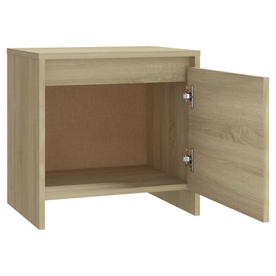 Bedside Cabinet Sonoma Oak 45x34x44.5 cm Chipboard Payday Deals