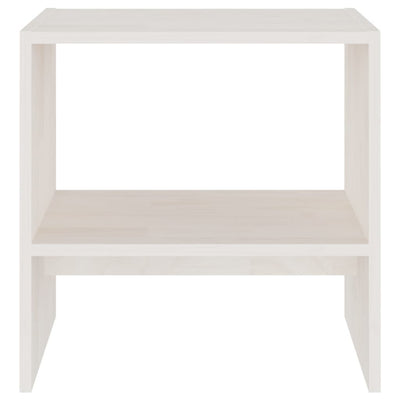Bedside Cabinet White 40x30.5x40 cm Solid Pinewood Payday Deals