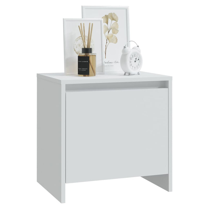 Bedside Cabinet White 45x34x44.5 cm Chipboard Payday Deals