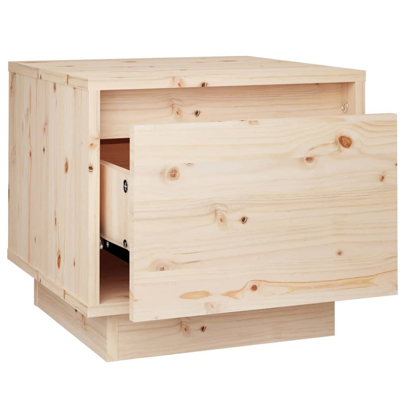 Bedside Cabinets 2 pcs 35x34x32 cm Solid Wood Pine Payday Deals