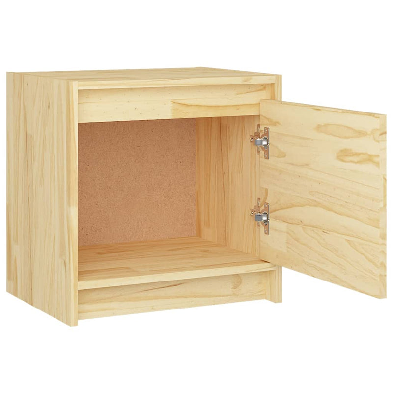 Bedside Cabinets 2 pcs 40x30.5x40 cm Solid Pinewood Payday Deals