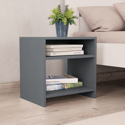 Bedside Cabinets 2 pcs Grey 40x30x40 cm Engineered Wood Payday Deals