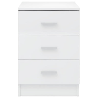 Bedside Cabinets 2 pcs High Gloss White 38x35x56 cm Engineered Wood Payday Deals