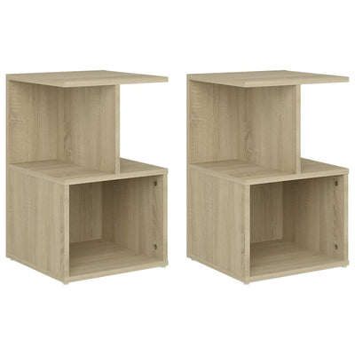 Bedside Cabinets 2 pcs Sonoma Oak 35x35x55 cm Chipboard Payday Deals
