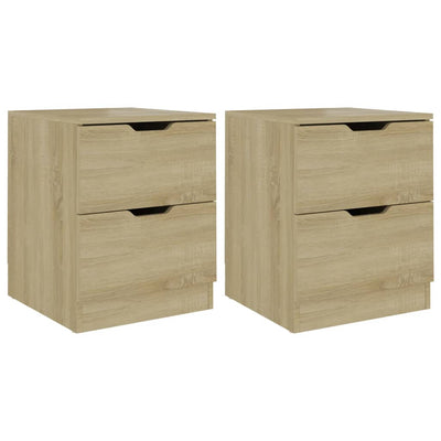 Bedside Cabinets 2 pcs Sonoma Oak 40x40x50 cm Engineered Wood Payday Deals