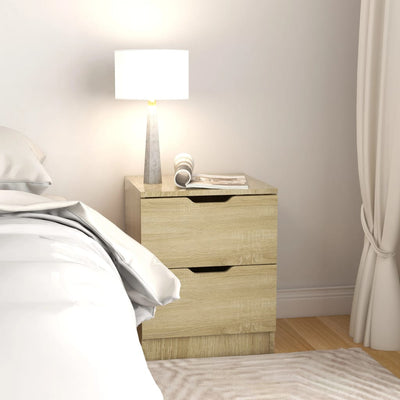 Bedside Cabinets 2 pcs Sonoma Oak 40x40x50 cm Engineered Wood Payday Deals