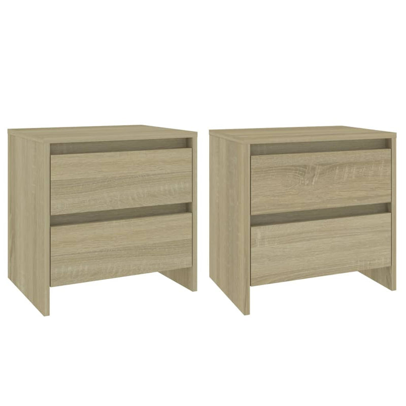 Bedside Cabinets 2 pcs Sonoma Oak 45x34.5x44.5 cm Chipboard Payday Deals