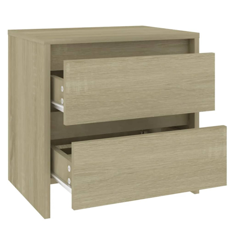Bedside Cabinets 2 pcs Sonoma Oak 45x34.5x44.5 cm Chipboard Payday Deals