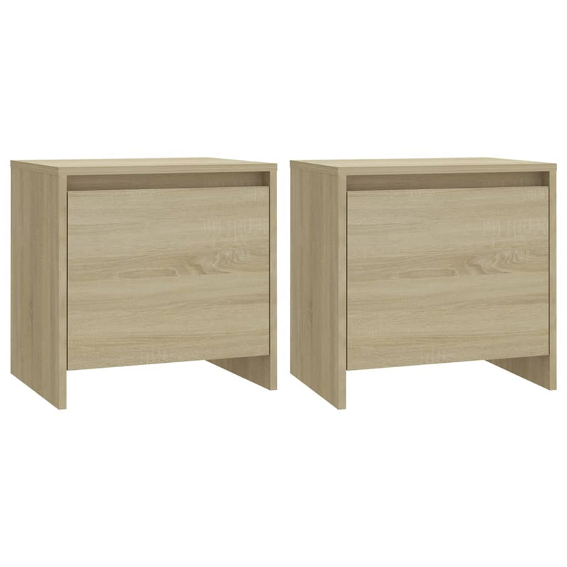 Bedside Cabinets 2 pcs Sonoma Oak 45x34x44.5 cm Chipboard Payday Deals
