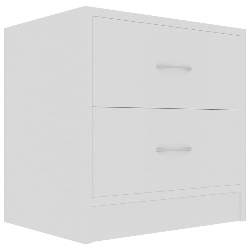 Bedside Cabinets 2 pcs White 40x30x40 cm Chipboard Payday Deals