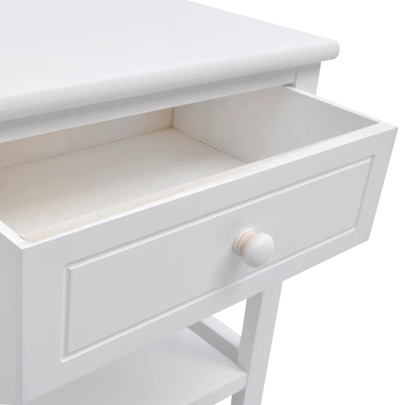 Bedside Cabinets 2 pcs Wood White Payday Deals