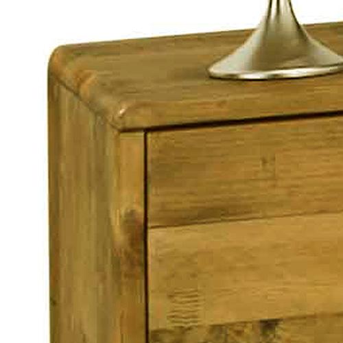 Bedside Table 2 drawers Night Stand Solid Wood Storage Light Brown Colour Payday Deals