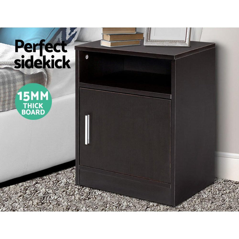 Bedside Table Cabinet Storage Side Nightstand Lamp Bedroom Chest Unit