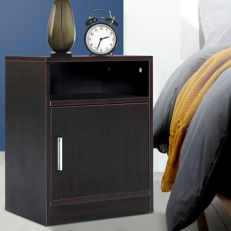 Artiss Bedside Table Cabinet Storage Side Nightstand Lamp Bedroom Chest Unit Payday Deals