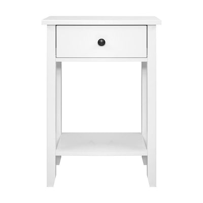 Bedside Tables Drawer Side Table Nightstand White Storage Cabinet White Shelf Payday Deals