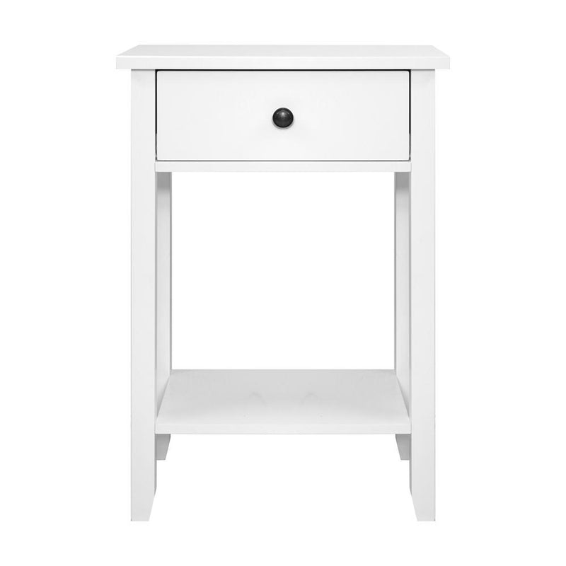 Bedside Tables Drawer Side Table Nightstand White Storage Cabinet White Shelf Payday Deals