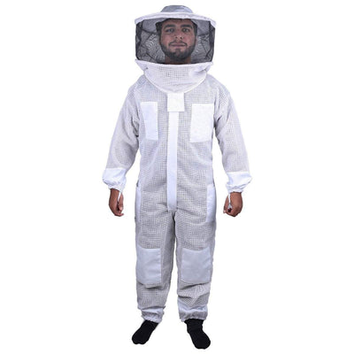 Beekeeping Bee Full Suit 3 Layer Mesh Ultra Cool Ventilated Round Head Beekeeping Protective Gear SIZE 4XL Payday Deals