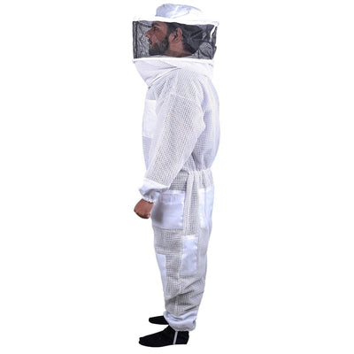 Beekeeping Bee Full Suit 3 Layer Mesh Ultra Cool Ventilated Round Head Beekeeping Protective Gear SIZE S Payday Deals