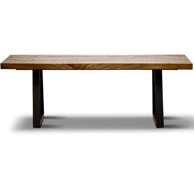 Begonia Coffee Table 130cm Live Edge Solid Mango Wood Unique Furniture - Natural Payday Deals