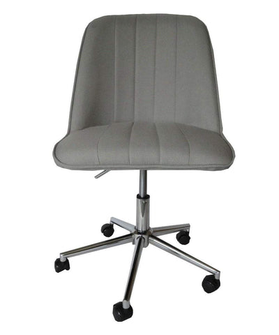 Bergen Light grey fabric gas lift home office chair