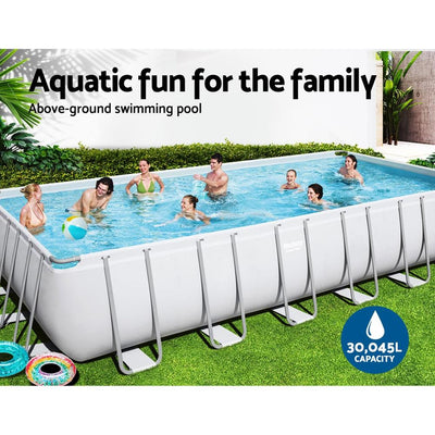 Bestway Above Ground Swimming Pool Power Steel™ Rectangular Frame Pools Filter Payday Deals