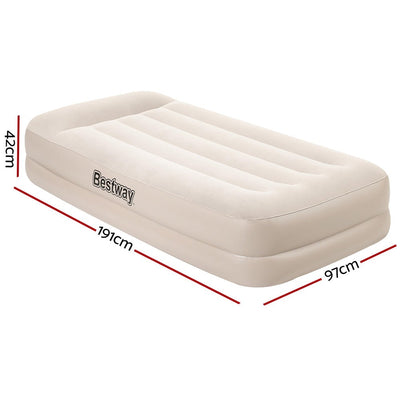 Bestway Air Bed Beds Mattress Single Size Sleep Built-in Pump Camping Inflatable Payday Deals